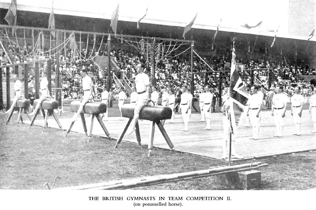 1912 Olympic Games- British men on pommel horses