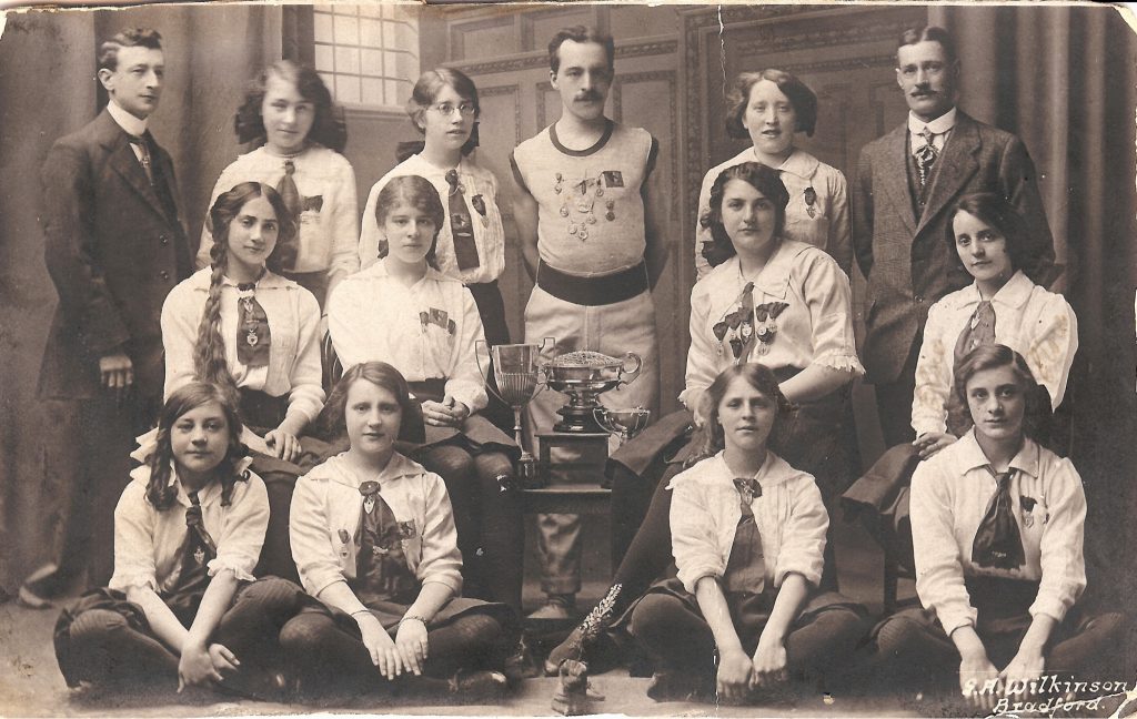 The 1906 Bradford Team with the Yorkshire Rose Bowl circa 1909 - 1912